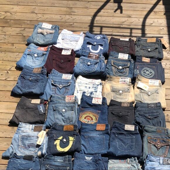 MYSTERY BOX OF 3 True Religion Jeans Size 38 - Picture 2 of 4